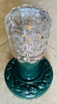 LED Garden light  Green, leaf design 9 inches tall on 2inch diameter pole. 