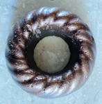 Sprinkler ring rope design, Brown, cast concrete