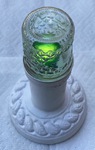 LED Garden light White, leaf design 9 inches tall