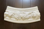 Grapevine, cast concrete, painted white