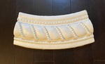 Rope 2, cast concrete, painted in white