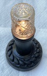 LED Garden light Black, leaf design 9 inches tall