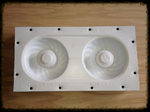 Sprinkler ring, ABS plastic mold, 031" thick 