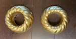 Sprinkler ring twisted rope, cast concrete, painted in four colors