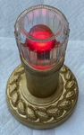 LED Garden light Gold, leaf design 9 inches tall