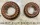 Sprinkler ring pearls 24 design large and small, cast concrete, painted brown